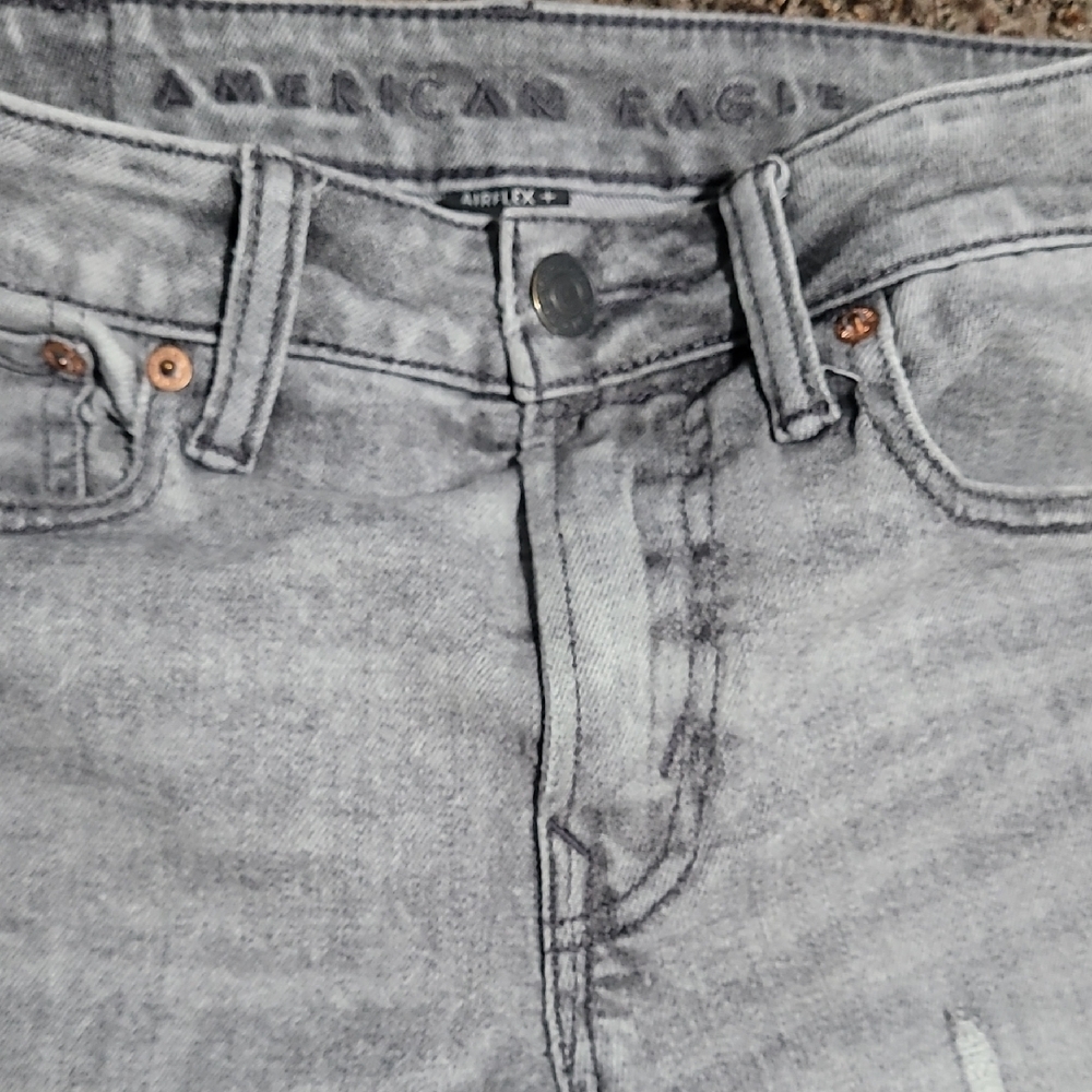 American Eagle Outfitters Mens Light Gray Jeans
